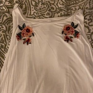 Flower front tank top